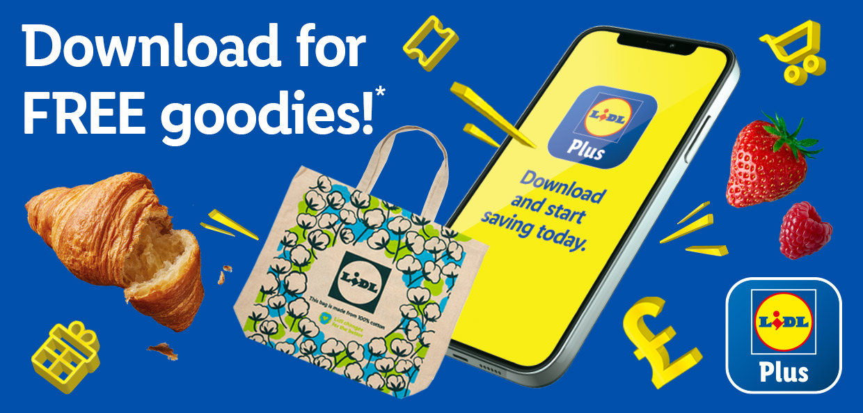Download Lidl Plus for free goodies!